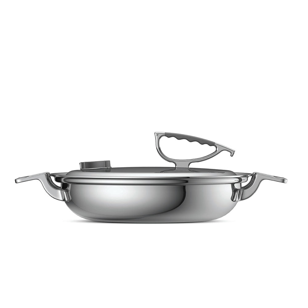 American Kitchen Cookware - 12 Covered Casserole Pan / Stainless