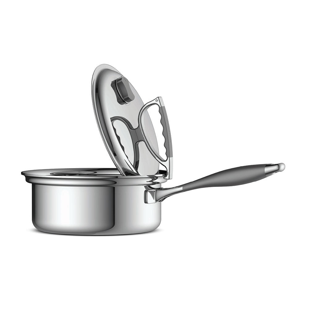 CookCraft 1.5 QT Sauce Pan with Glass Latch Lid –