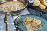 Cinnamon Apple Dutch Baby Pancake & Biscuits & Gravy