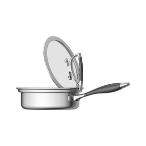 
                  
                    Load image into Gallery viewer, CookCraft 8&amp;quot; Saute Pan with Glass Latch Lid
                  
                