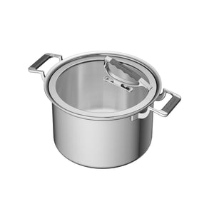 
                  
                    Load image into Gallery viewer, CookCraft 8 QT Stock Pot with Glass Latch Lid
                  
                