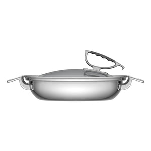 
                  
                    Load image into Gallery viewer, CookCraft 12&amp;quot; Dual Handle Casserole with Glass Lid
                  
                