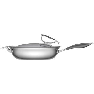 
                  
                    Load image into Gallery viewer, CookCraft 13&amp;quot; French Skillet with Glass Latch Lid
                  
                